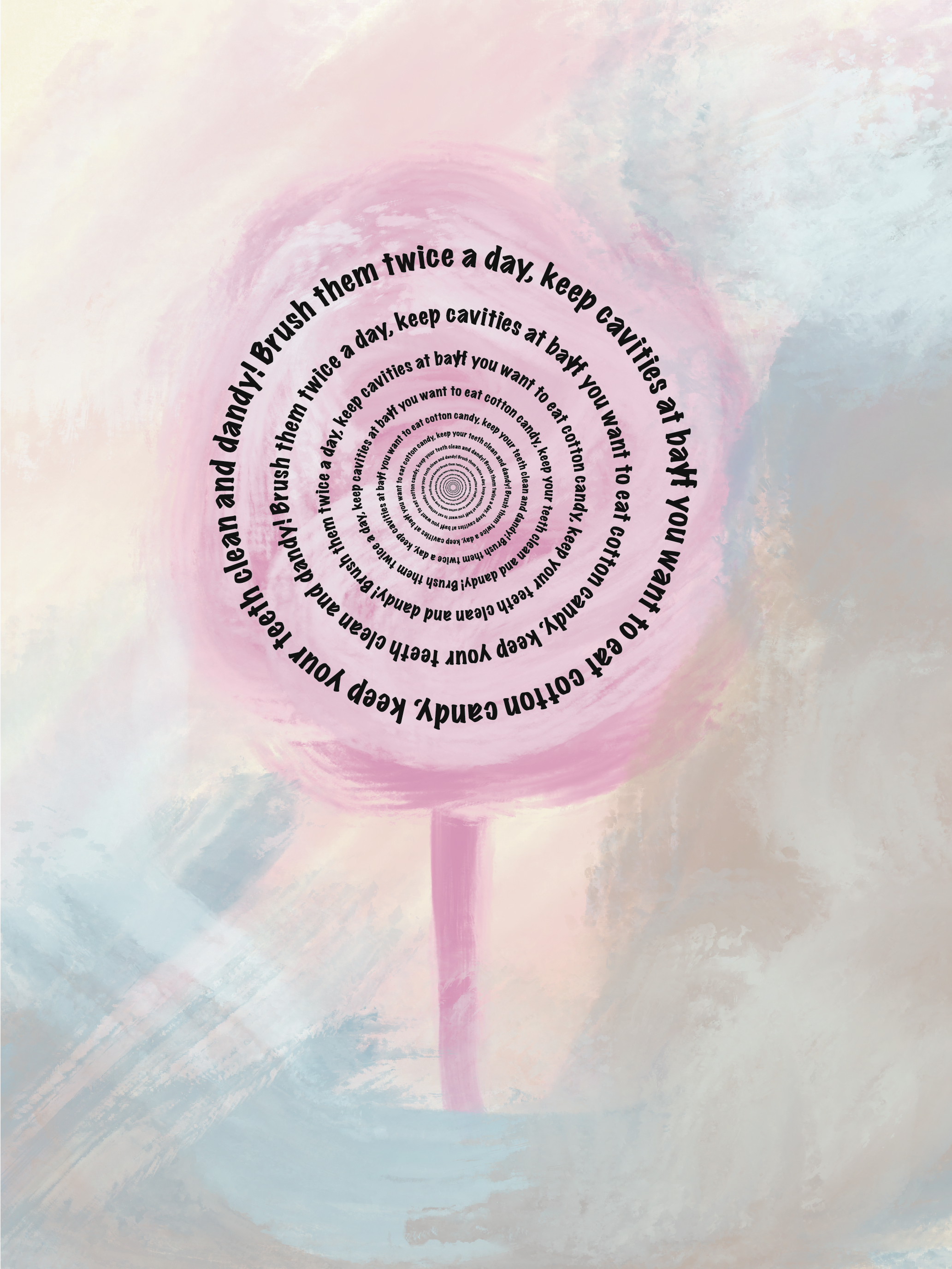 Forget Me Not magical sky illustration